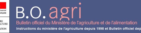 Bulletin Officiel of the French Ministry of Agriculture and Food logo