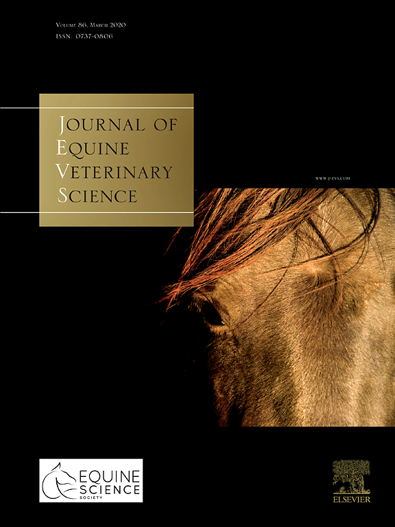 Image du site du Journal of Equine Veterinary Science