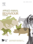 Couverture d'Applied Animal Behaviour Science