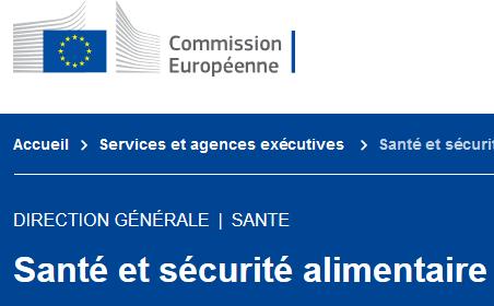 European Commission website - DG HEALTH page