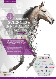 Affiche de la webconférence IFCE Journées Sciences & innovations équines 2020