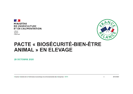 Couverture du pacte "biosécurité-bien-être animal" en élevage