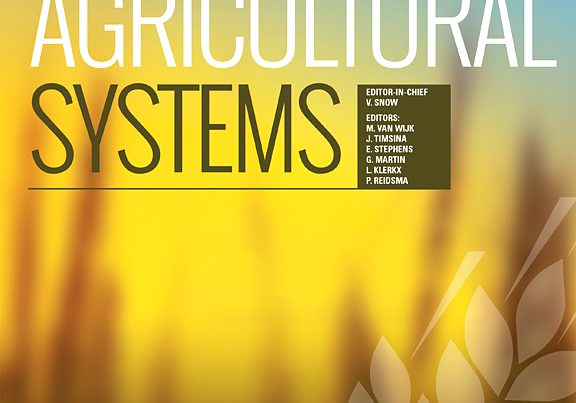 Couverture d'Agricultural Systems