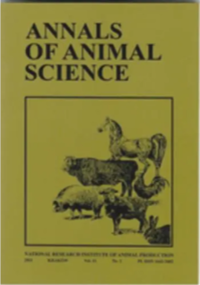 Couvertures des Annals of Animal Science