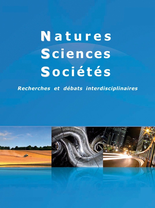 Couverture de Natures Sciences Sociétés