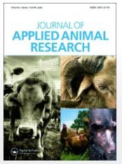 Couverture du Journal of Applied Animal Research