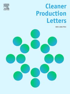 Couverture de la Cleaner Production Letter