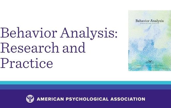 Logo dujournal Behavior Analysis : Research and Practice